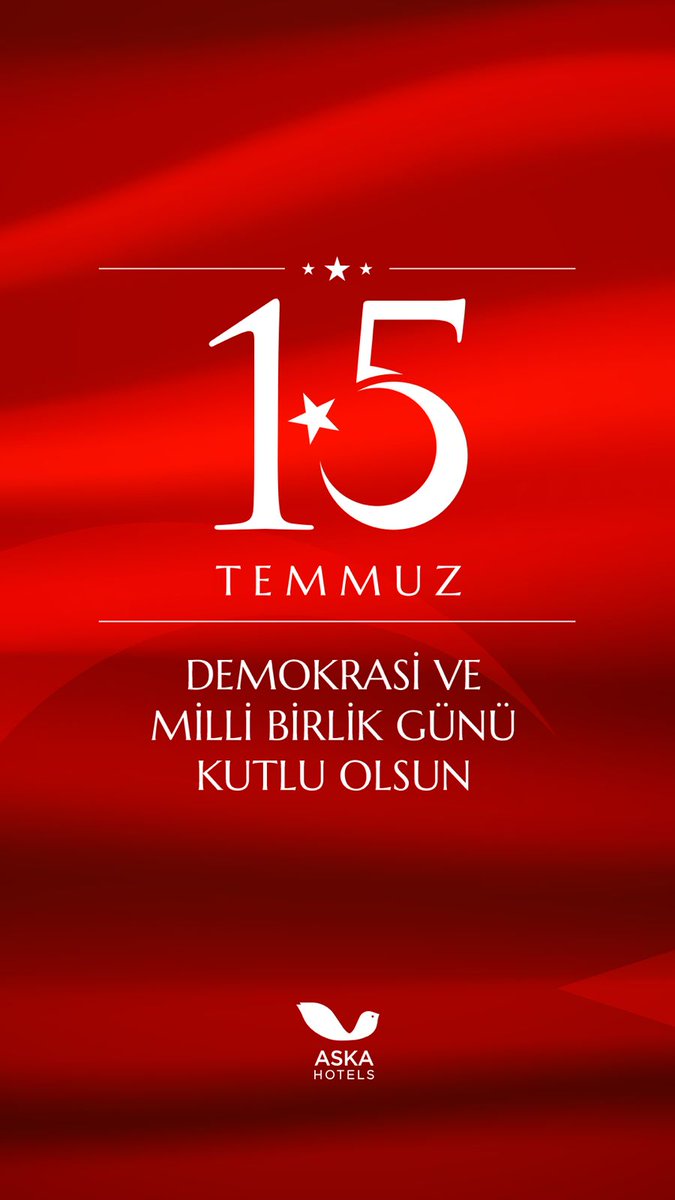15 Temmuz Demokrasi ve Milli Birlik Günü Kutlu Olsun.