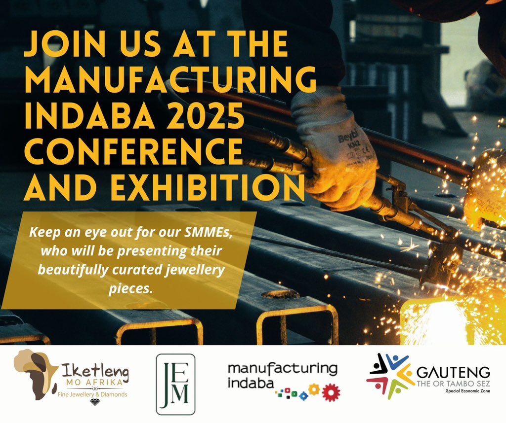 OR Tambo Special Economic Zone (@ortambosez) on Twitter photo Join us today at the Manufacturing Indaba 2025 Conference and Exhibition at Sandton Convention Centre, running from 15 to 16 July 2025. MEC <a href="/LebogangMaile1/">Lebogang Maile</a> will deliver a keynote on “Why Africa’s Future Depends on Manufacturing,” focusing on GP’s industrial growth initiatives. Join us today at the Manufacturing Indaba 2025 Conference and Exhibition at Sandton Convention Centre, running from 15 to 16 July 2025. MEC <a href="/LebogangMaile1/">Lebogang Maile</a> will deliver a keynote on “Why Africa’s Future Depends on Manufacturing,” focusing on GP’s industrial growth initiatives.
