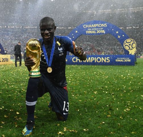 On this day: 2018 - N'Golo Kante won the World Cup with France as a Chelsea player. #cfcHeritage #Chelsea
