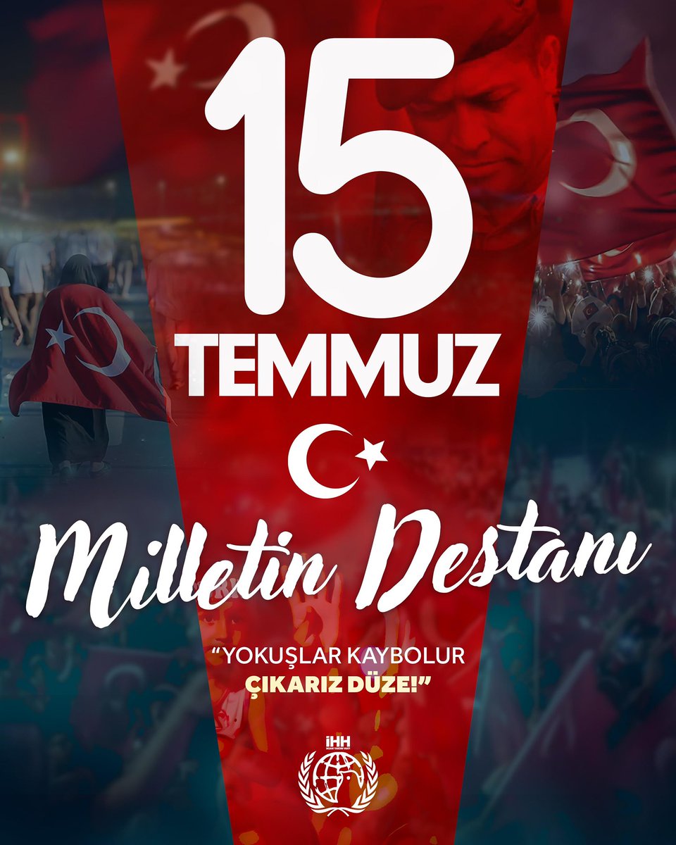 #15Temmuz darbe girişimine karşı verilen destansı mücadelede şehit olan vatandaşlarımızı rahmetle yâd ediyor, gazilerimizi minnetle anıyoruz.

Unutmadık, unutmayacağız!