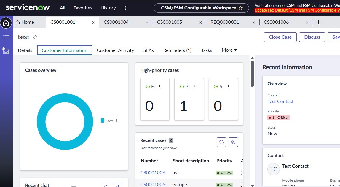 tanujagarg07's tweet photo. 🚀 Want to display Customer Information and Customer Activity in your CSM or FSM Workspace In #ServiceNow ?

 Let me show you how I achieved this in a recent use case 👇
🔧 Here’s how you can set it up: https://t.co/au5Np4GccJ
