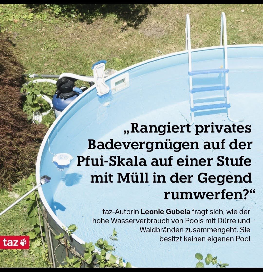 Die Ökofaschos übertreiben in so atemberaubendem Tempo, dass es das letzte Schlafschaf merkt. Gleich noch einen Whirlpool daneben stellen 🥳😂