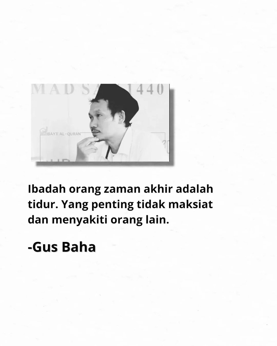 Ceramah Gus Baha tweet media