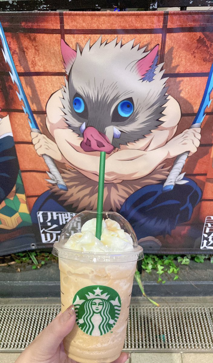 harpy2sili's tweet image. おはぴ🕊🐈⬛
今日、風と雨凄いねー☔️🌀🍃
みんな飛ばされないようにね😭
(画像はこないだスタバでアールグレイの飲んだ時に伊之助見つけて分けてあげたやつw)