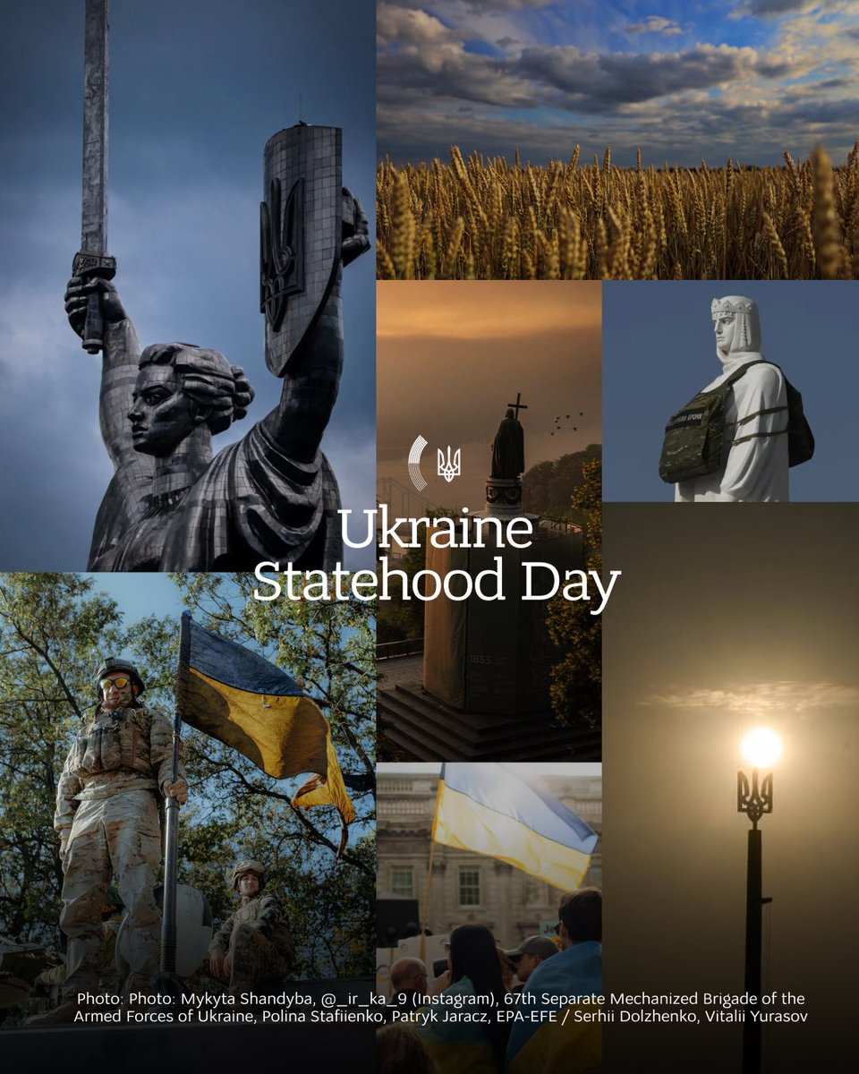 Today, we mark Ukrainian Statehood Day. This day is not only about the present – it is about over a thousand years of our statehood, from the times of medieval Rus to the Ukraine of today.

On this day, we honour Volodymyr the Great, who in 988 adopted Christianity – a choice