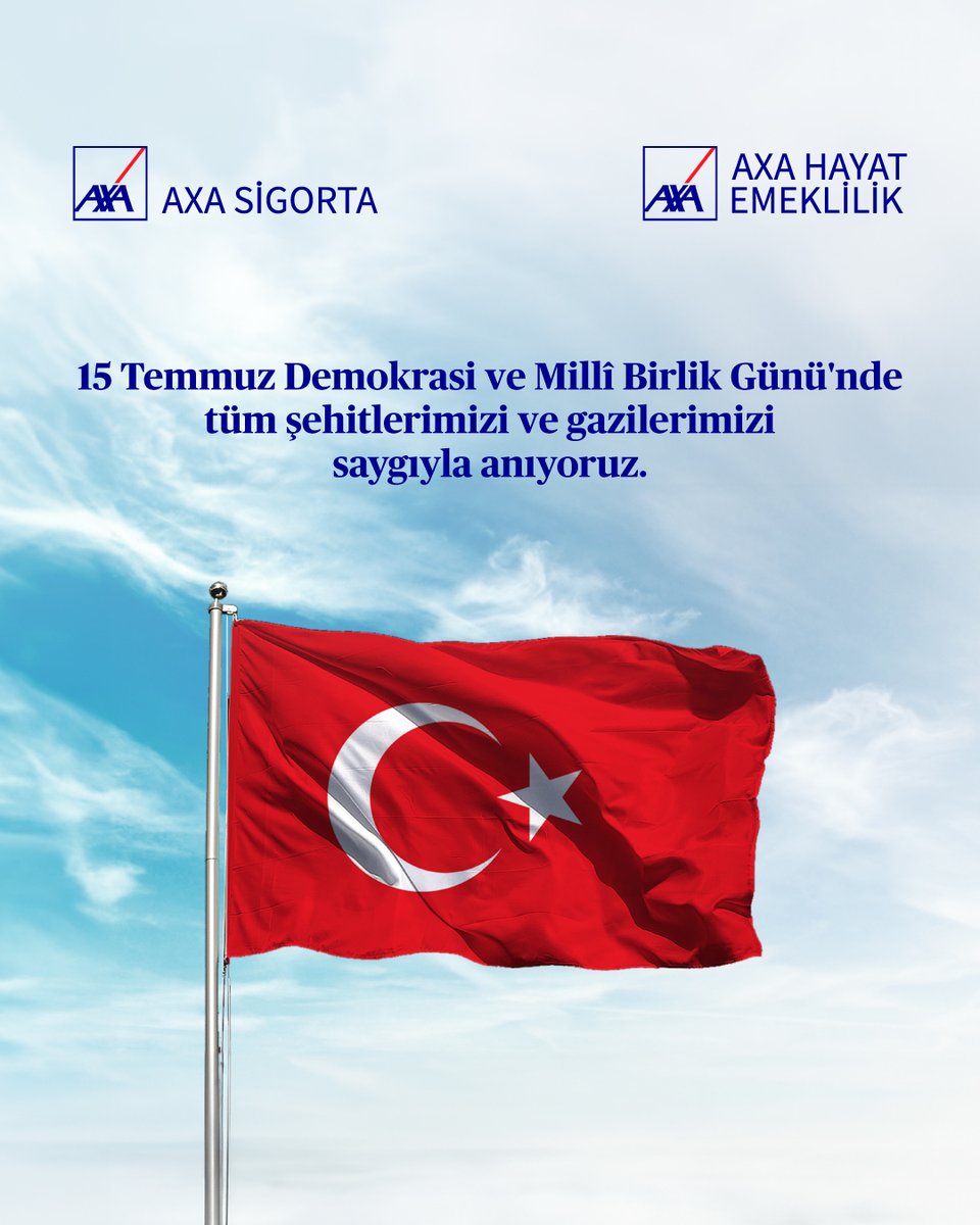 15 Temmuz Demokrasi ve Millî Birlik Günü’nde, şehit ve gazilerimizi saygı ve rahmetle anıyoruz.

#15Temmuz
