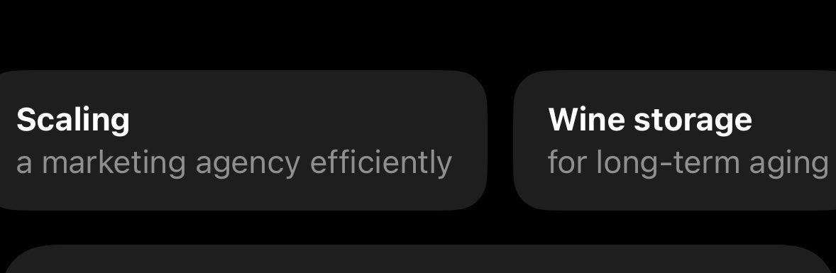 JHTScherck's tweet image. ChatGPT personalization on mobile objectively better than anything Google has ever put in front of me in search.