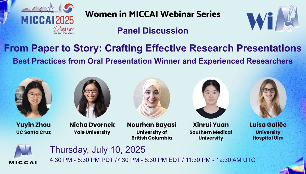 Thank you to our panelists for your helpful tips! 🙏
Watch the recording of "From Paper to Story: Crafting Effective Research Presentations" to help you prepare for your oral and poster presentations. youtu.be/N6BS2w6BBk8