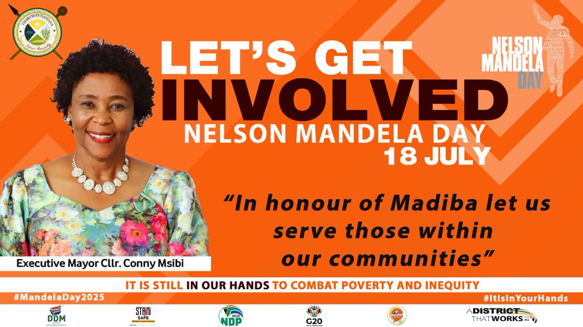 #TeamTMDM
#districtthatworksforall #G20 #MandelaDay2025 #ItIsYourHands