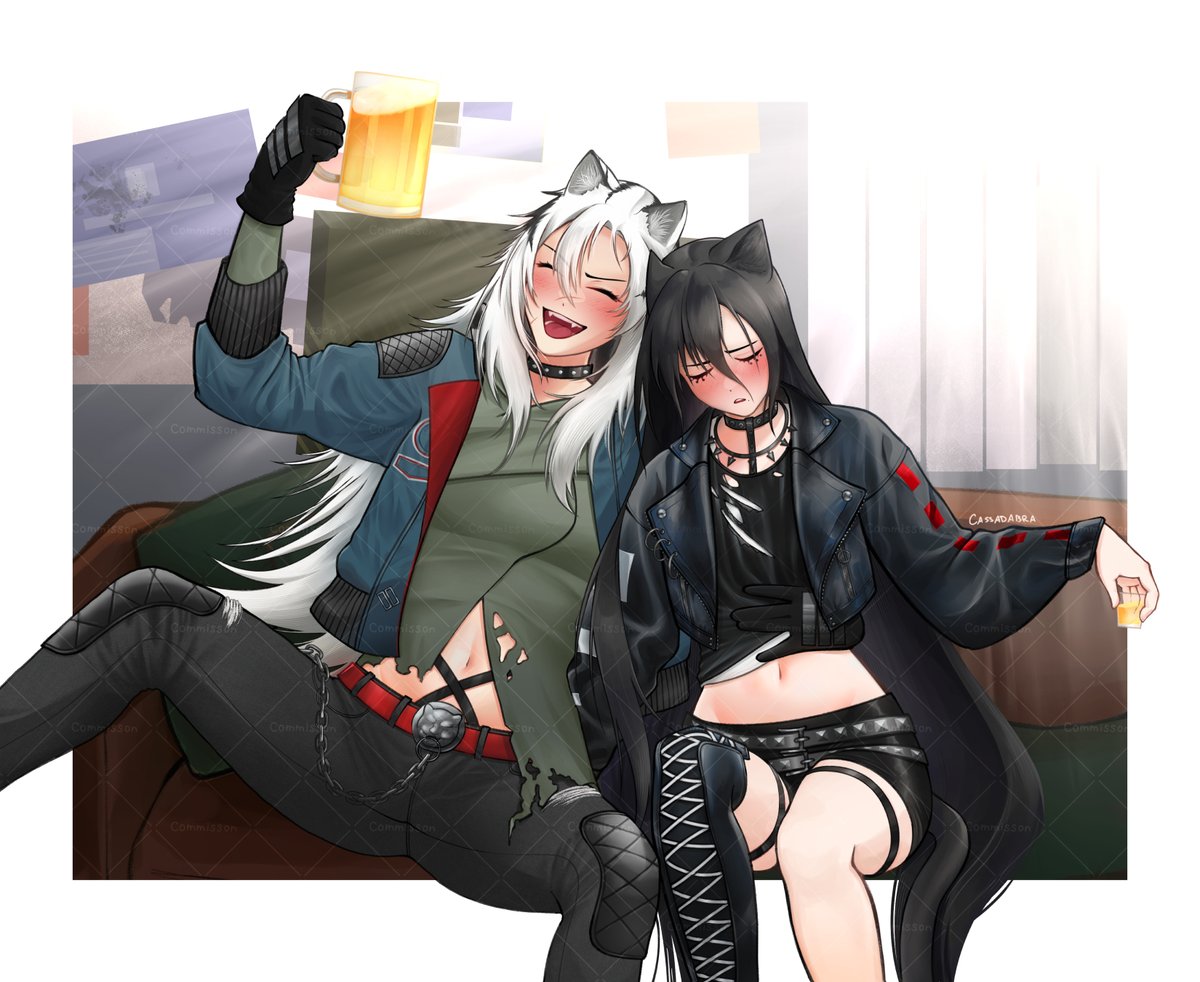 cassadabra's tweet image. I meant to post this earlier, but I forgot
Fanart Commission of Indra & Dagda from Arknights!