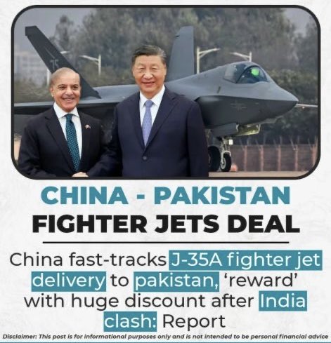 justtweettz's tweet photo. 😂 #China to #Pakistan: “We’ll give you #stealthjets … but we don’t trust you with them.”
#Beijing now wants #US-style surveillance on its own ally fearing #techleaks via F-16 networks.

Turns out, even China knows—PDM = Please Duplicate Machinery 😅
#TechTheft #J35A #F16Files https://t.co/TqASdjzCWM