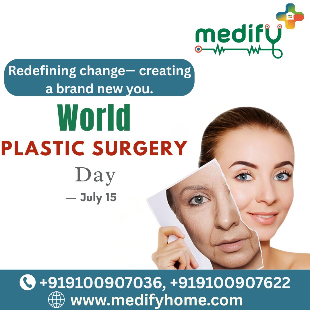 Medifyhome's tweet image. Celebrating World Plastic Surgery Day 🎉
At MedifyHome, we honor the art of healing and transformation
📞 +91 9100907036 | +91 9100907622
🌐 medifyhome.com
.
.
.
.
#WorldPlasticSurgeryDay #MedifyHome #ConfidenceThroughCare #TransformationWithCare #PatientCare