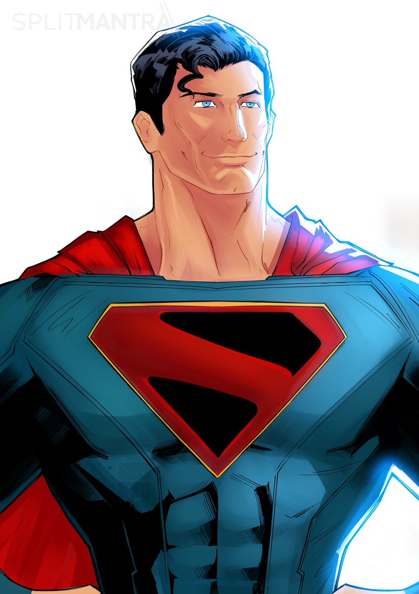 Blacked out and rendered Superman’s Kingdom Come suit