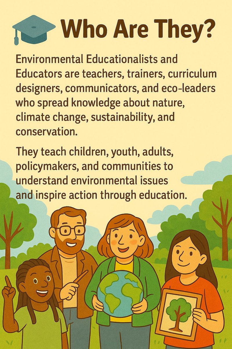 ShareVisdom's tweet image. 🌱 Environmental Educationalists and Educators
#EnvironmentalEducation #EcoEducators #ClimateLearning #NatureTeachers #GreenCurriculum #SustainabilityEducation #OutdoorLearning #ForestSchool #EcoAwareness #EnvironmentalJustice #ClimateAction #EnvironmentalLeaders #Conservation