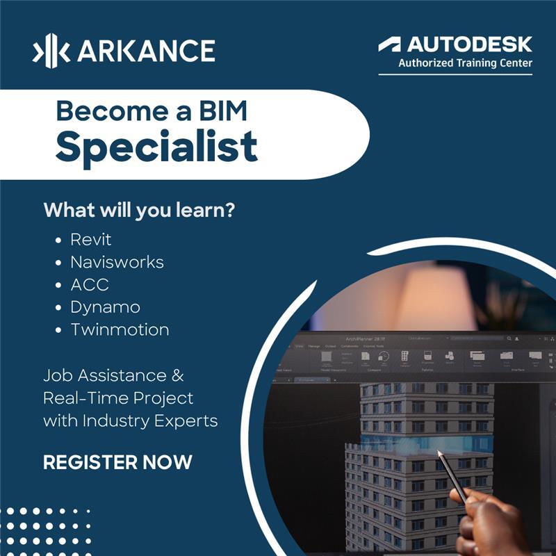 Arkancein's tweet image. Ready to lead the future of digital construction? 
Become a BIM Specialist—master Revit, Navisworks, ACC &amp;amp; more with real projects and expert mentorship. 

DM “BIM PRO” for details! 
#BIMSpecialist #RevitTraining #AECcareers #LearnBIM #DigitalConstruction