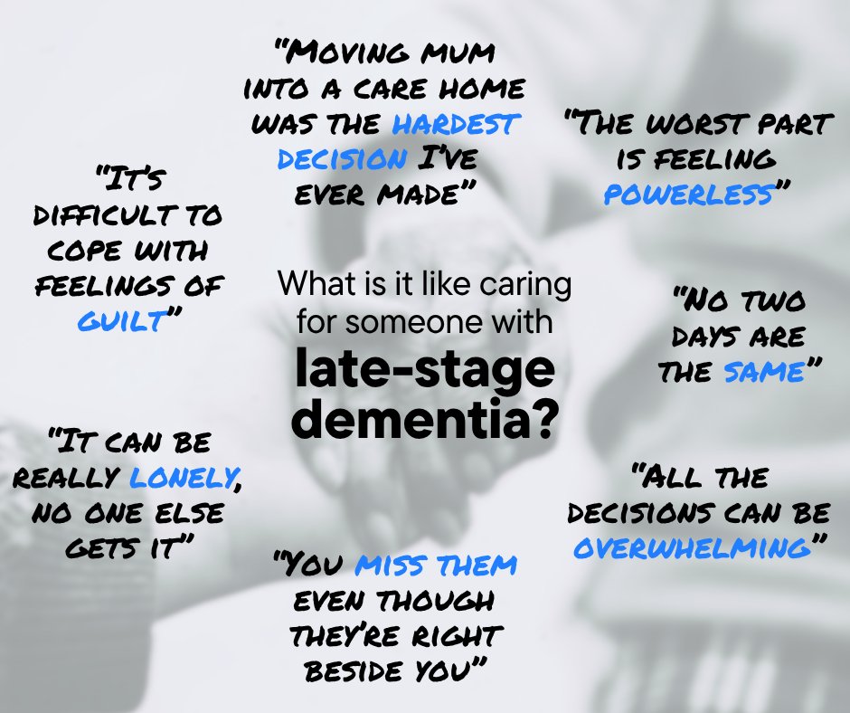 Members of our community shared their experiences of caring for loved ones with late-stage dementia.

It’s a time that can come with many challenges and tough decisions to make.

If you’re going through this, you're not alone. Call our Dementia Support Line on 0333 150 3456 for