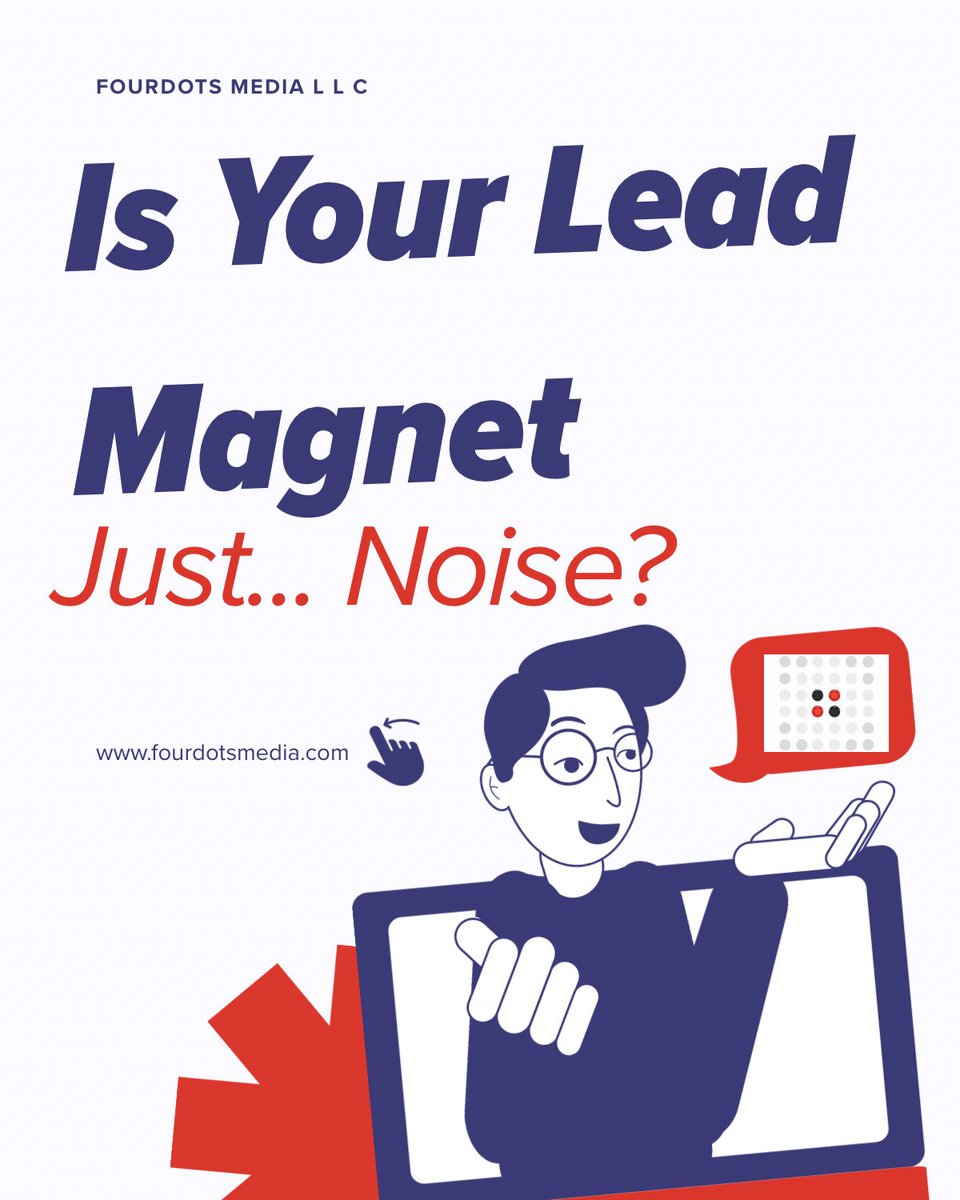 fourdots86's tweet photo. Your lead magnet might be popular—but is it profitable?
If downloads aren't turning into conversations, it's time to rebuild your strategy around buyer intent.
#LeadMagnetStrategy #B2BLeads #DemandGen #InboundMarketing #MarketingTips #FourdotsMedia #LeadConversions https://t.co/LKcMmqTRM6