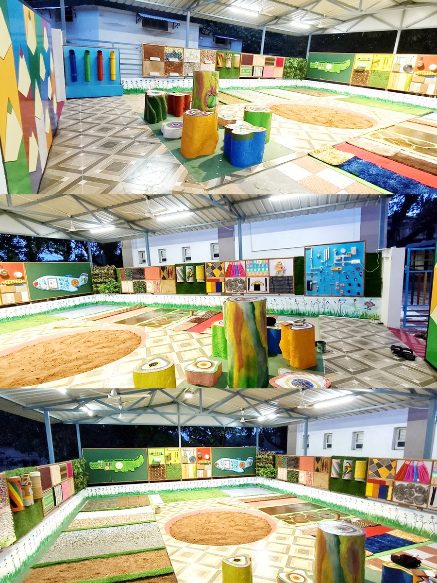 Urmimala Das, NWWA Jagriti Group Coordinator (ER), inaugurated Sensory Park at #NCSVizag Nausena Baugh designed to engage multiple senses, support #DiverseLearners and #SpecialNeeds of children in a multisensory environment.