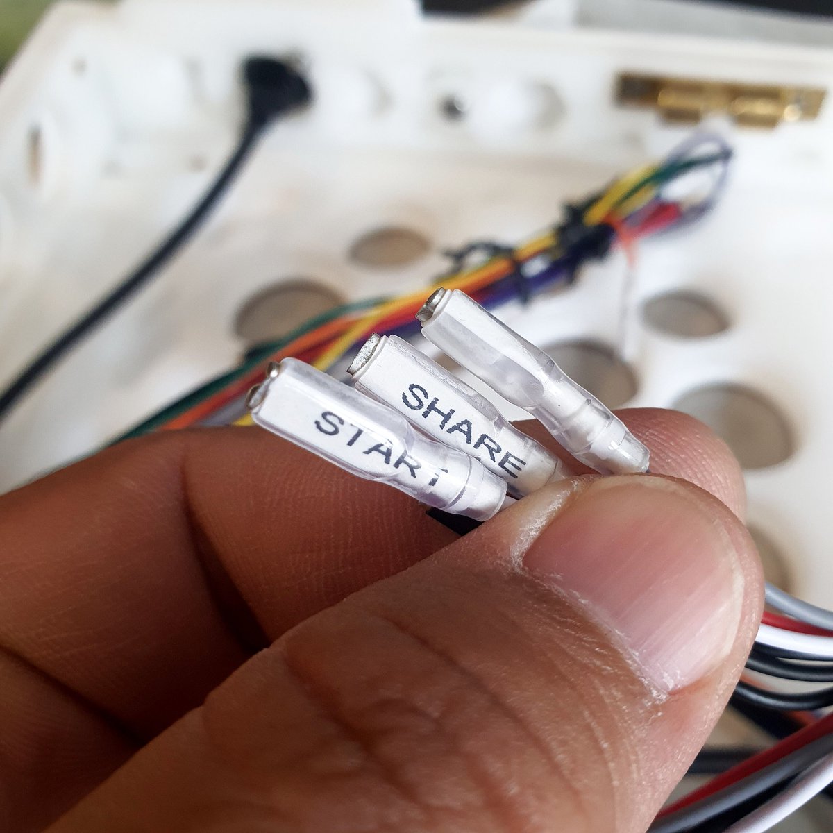 goldenlever's tweet photo. Even if you want to use your own buttons and lever, you still can use our assembly service. We will give labels on the wires which one is which, so later you just plug it to the buttons without any doubt! 👌

° #VM6R LH Layout White Gold
° #FB2040
° CQD Connection https://t.co/FUHJBtb35L