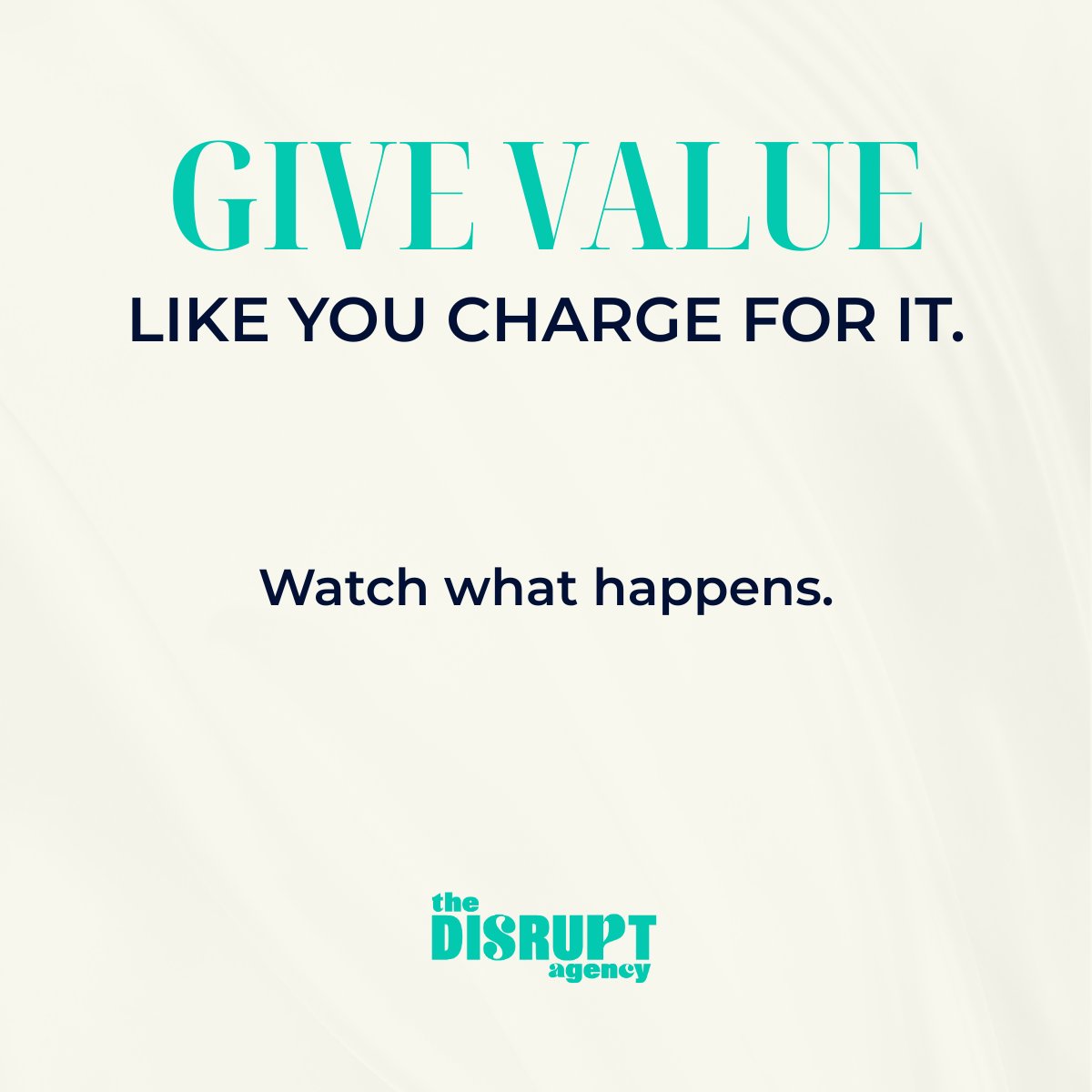 disrupt_agency's tweet image. Give value like you charge for it. Watch what happens.
#BrandAuthority #ValueFirst #TDAonX