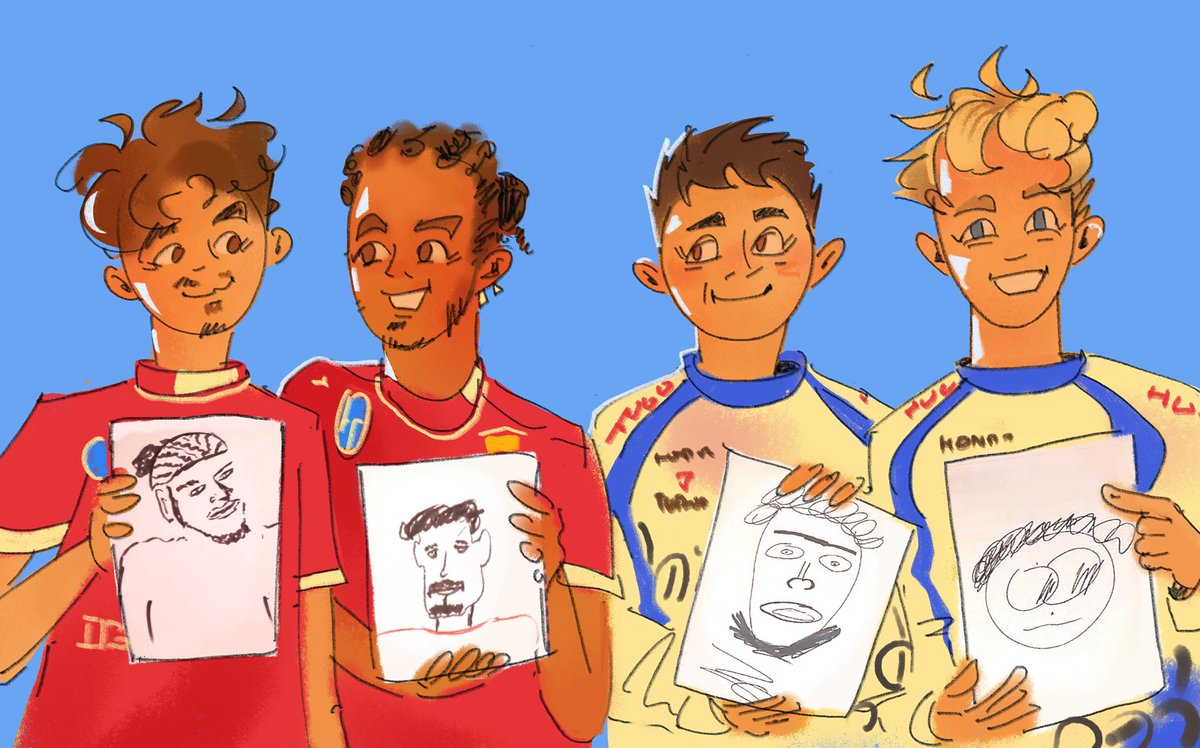 it's draw your friend challenge, they're so talented