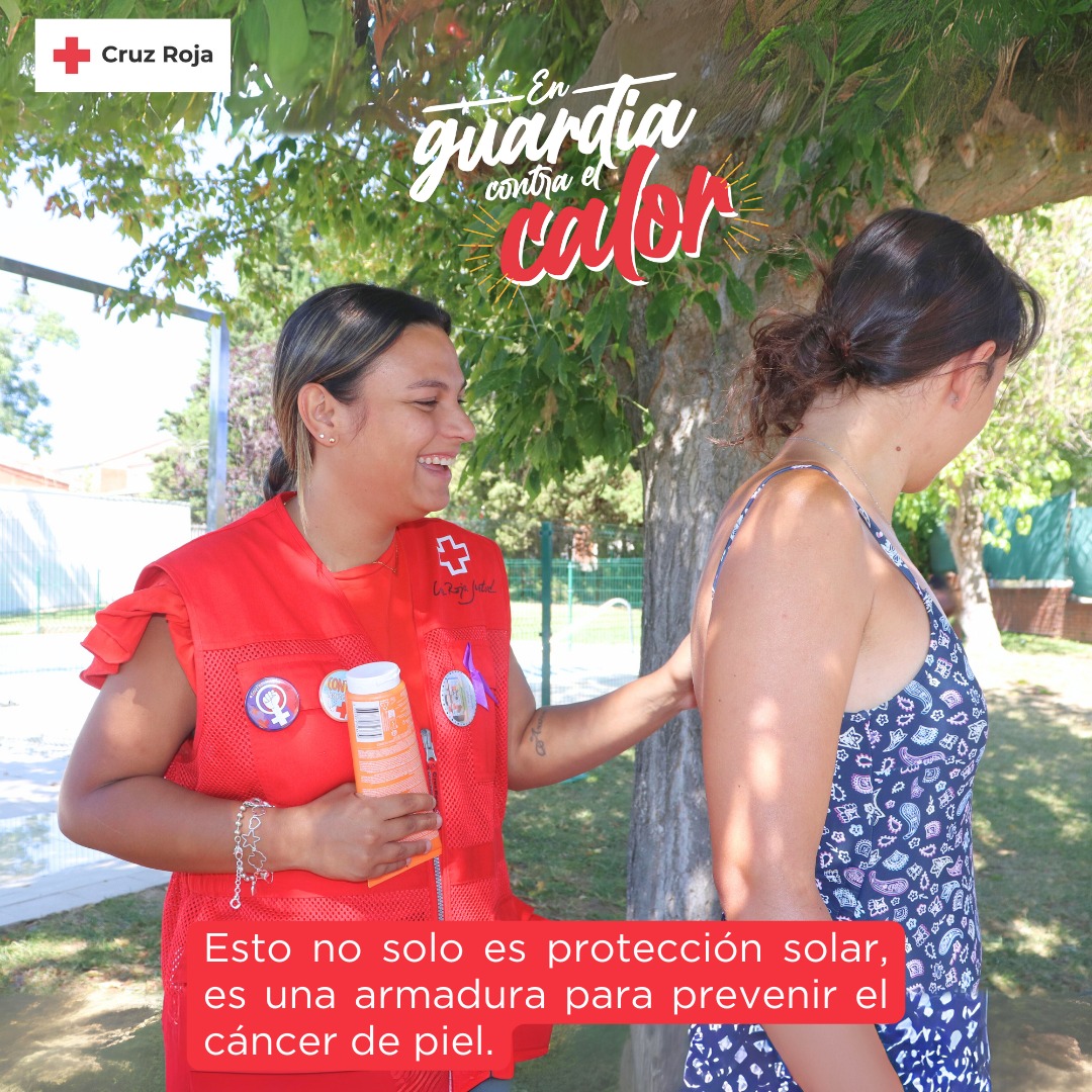 Todo el año hay que usar crema solar, pero en verano hay que extremar las precauciones. Recomendamos usarlo antes de exponerse al sol, aplicarlo de forma abundante y cuidadosa antes y durante el tiempo que estemos al sol. 
Mantente #EnGuardiaContraElCalor. ☀️👒
#Zamora