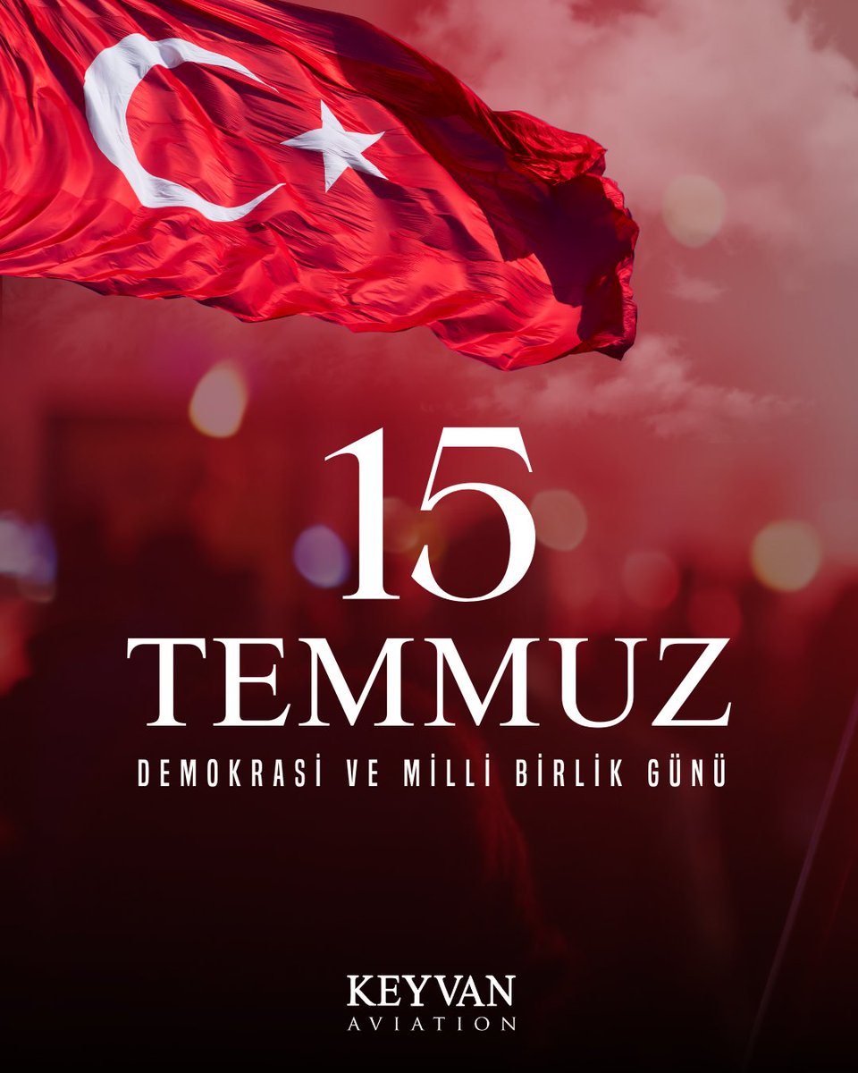 15 Temmuz Demokrasi ve Milli Birlik Günü'nde tüm şehitlerimizi ve gazilerimizi saygı ve minnet ile anıyoruz.🇹🇷
