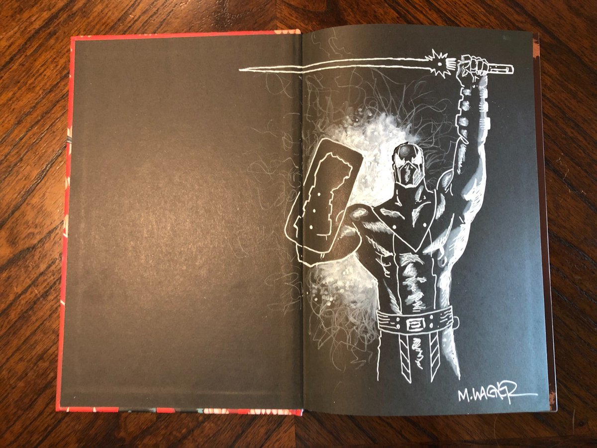 MattWagnerComic's tweet image. Hey gang...just a reminder, only hours remaining to place bids for this HC copy of GRENDEL: DEVIL'S CRUCIBLE--DEFIANCE featuring a 2-page remarque by me, now on Ebay. All proceeds go to benefit the @heroinitiative.
ebay.com/itm/2974492298…