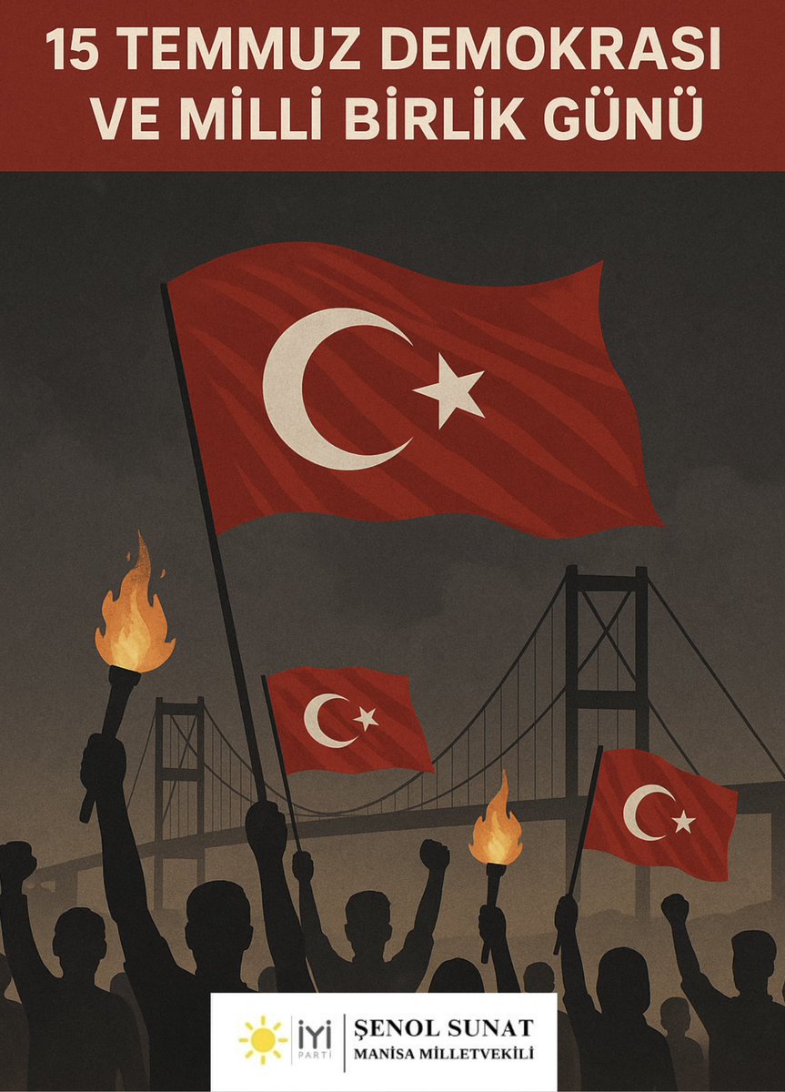 📍15 Temmuz hain darbe girişiminde hayatlarını kaybeden kahraman kolluk kuvvetlerimizi ve tüm vatansever yurttaşlarımızı saygı ve rahmetle anıyorum. Ruhları şad, mekanları cennet olsun. 

📍 Türk Milleti’nin egemenliğine kasteden, halkın iradesini yok sayan her türlü yapı ve