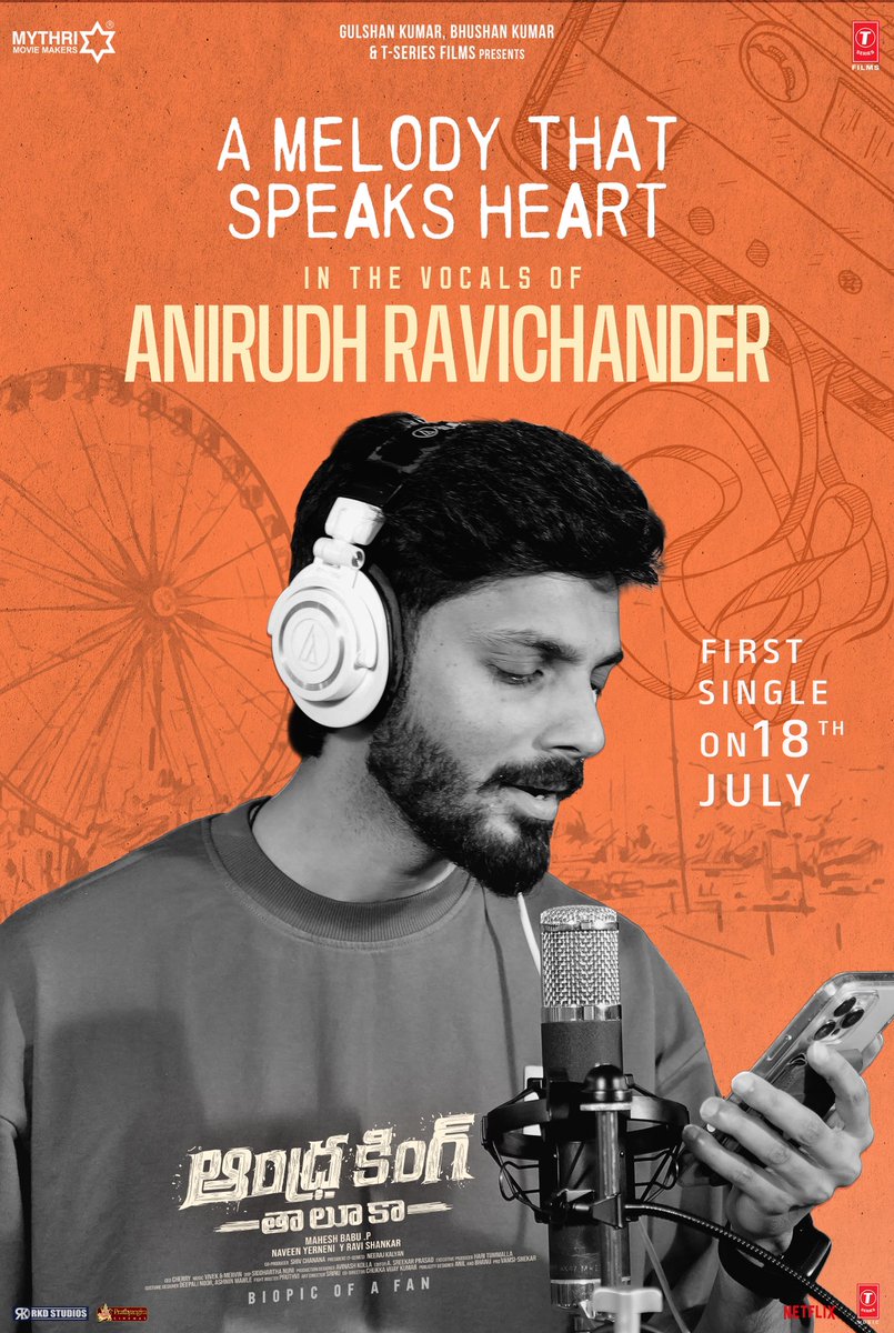 Muppavarapu Srinivasa rao (@msrinu1964) on Twitter photo Love just found its voice ❤️
The #AKTFirstSingle by the dynamic duo <a href="/iamviveksiva/">Vivek Siva</a> & @mervinjsolomon is VOICED BY THE ROCKSTAR HIMSELF - <a href="/anirudhofficial/">Anirudh Ravichander</a> 💥💥
The most lovable track from Ustaad <a href="/ramsayz/">RAm POthineni</a>'s #AndhraKingTaluka drops July 18th ❤️🔥
<a href="/nimmaupendra/">Upendra</a> #BhagyashriBorse Love just found its voice ❤️
The #AKTFirstSingle by the dynamic duo <a href="/iamviveksiva/">Vivek Siva</a> & @mervinjsolomon is VOICED BY THE ROCKSTAR HIMSELF - <a href="/anirudhofficial/">Anirudh Ravichander</a> 💥💥
The most lovable track from Ustaad <a href="/ramsayz/">RAm POthineni</a>'s #AndhraKingTaluka drops July 18th ❤️🔥
<a href="/nimmaupendra/">Upendra</a> #BhagyashriBorse