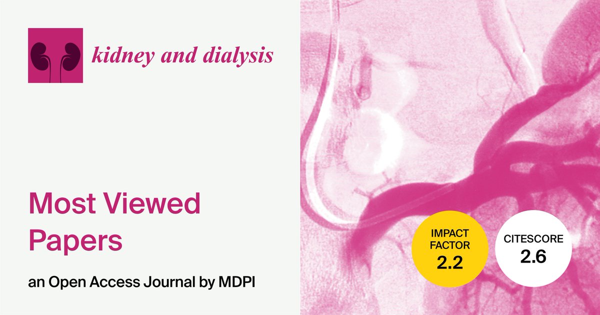 📢We are pleased to share a selection of the most viewed papers published in <a href="/Kidneydial_MDPI/">Kidney and Dialysis</a> (ISSN 2673-8236) in 2024.  

🔗Access the papers: 
mdpi.com/about/announce…

#mdpi #openaccess #ckd #nephrology #dialysis #kidney <a href="/MDPIOpenAccess/">MDPI</a>