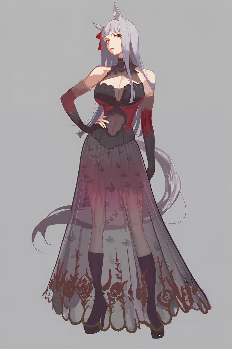 ゴールドシップにおしゃれなドレスを着せてというご依頼の絵

モデルにしたドレス透けてなかったんだけどスケスケにしたくて足を見せてみた 