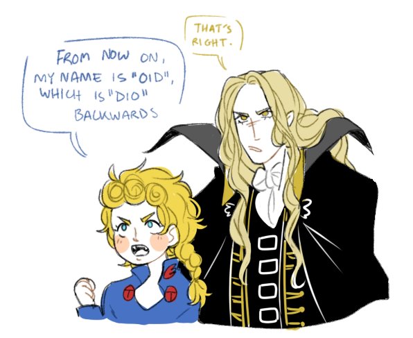 Thors_Asymptote's tweet image. Alucard was kinda lucky. Not all names sound good in reverse ๐
(chandni art)
#Castlevania #Alucard #Dracula #DioBrando #GiornoGiovanna