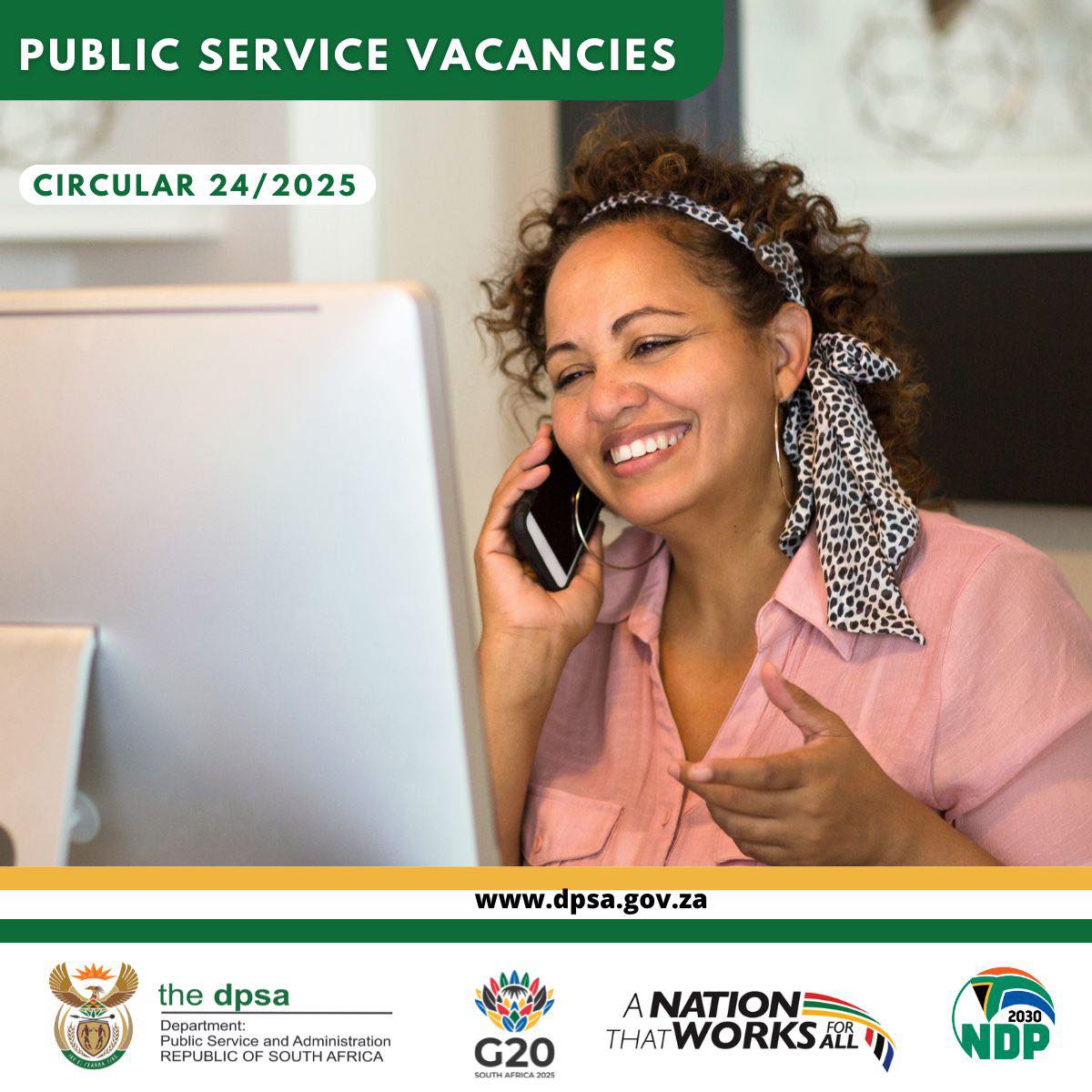 GCIS - Eastern Cape (@gcis_ecape) on Twitter photo CAREERS AND JOBS 📞 PUBLIC SERVICE VACANCY CIRCULAR 24/2025
Click on the link below to download the circular
we.tl/t-OZ22gfB1fm (link expires in 6 days)
#gcisforyou #GovZAUpdates <a href="/thedpsa/">DPSA</a> <a href="/g20org/">G20 South Africa</a> <a href="/GovernmentZA/">South African Government</a> CAREERS AND JOBS 📞 PUBLIC SERVICE VACANCY CIRCULAR 24/2025
Click on the link below to download the circular
we.tl/t-OZ22gfB1fm (link expires in 6 days)
#gcisforyou #GovZAUpdates <a href="/thedpsa/">DPSA</a> <a href="/g20org/">G20 South Africa</a> <a href="/GovernmentZA/">South African Government</a>
