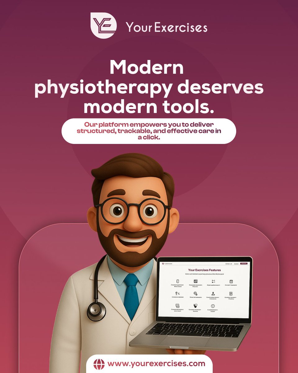 yourexercises's tweet photo. Modern physiotherapy needs more than just good hands—it needs smart tools.

👉 Visit https://t.co/EDwMoRhPHt to get started!

#yourexercises #physiotherapytools #modernphysio https://t.co/o8ttpH6fUF