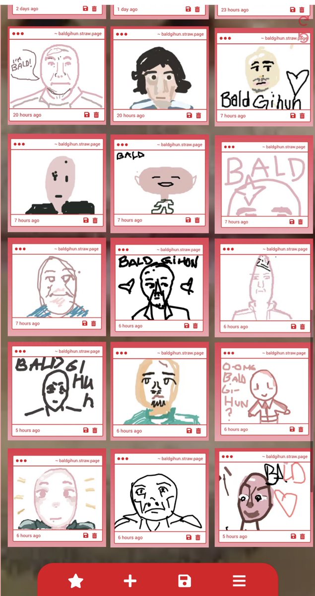 baldgihun's tweet image. Lots of new artwork up on the Bald Gihun wall of fame! Thank you to everyone who has sent in fanart ❤️