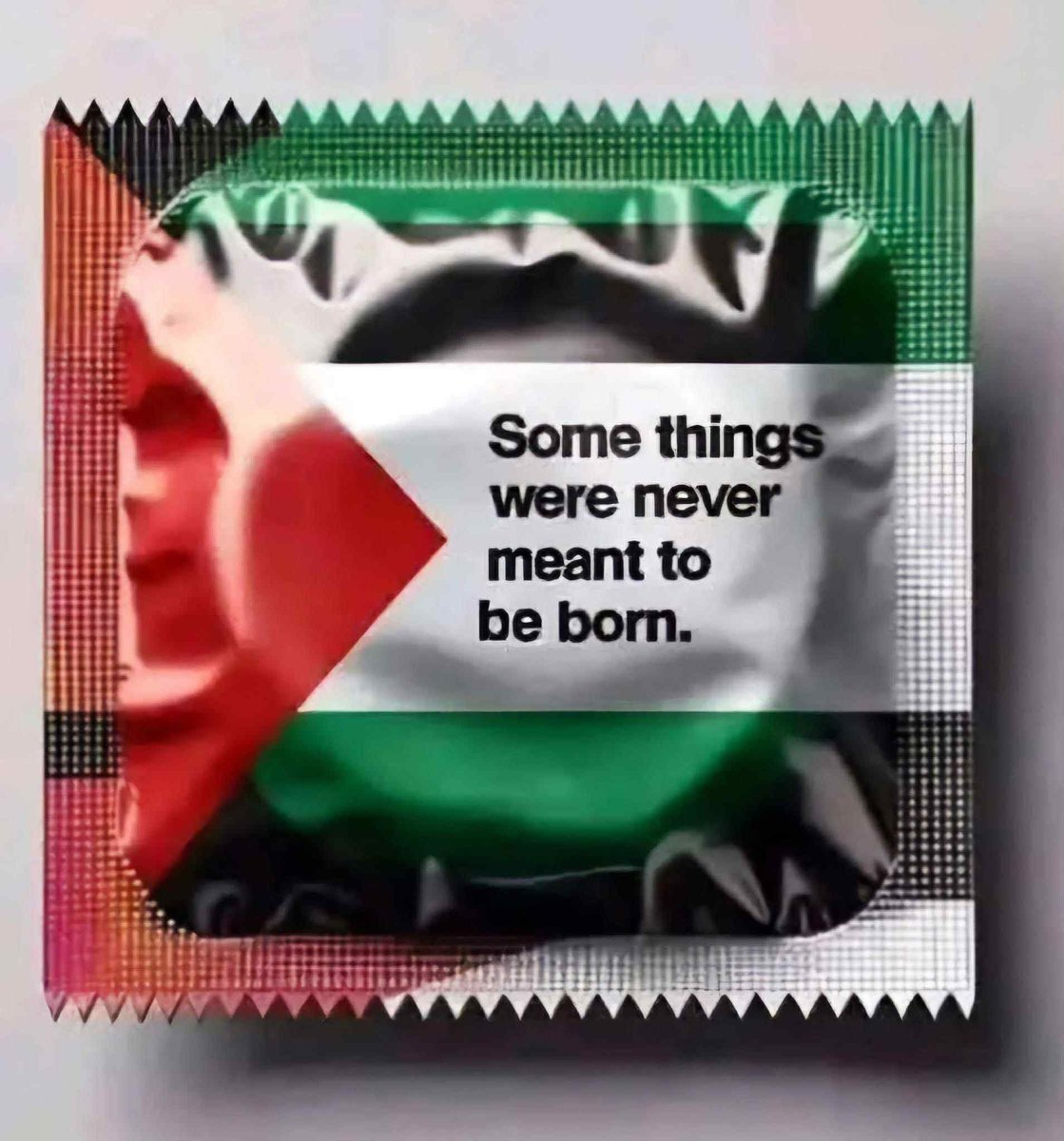chamzi72's tweet photo. @RimaHas Free condom for PALESTINE https://t.co/KO1IyU3Pu5
