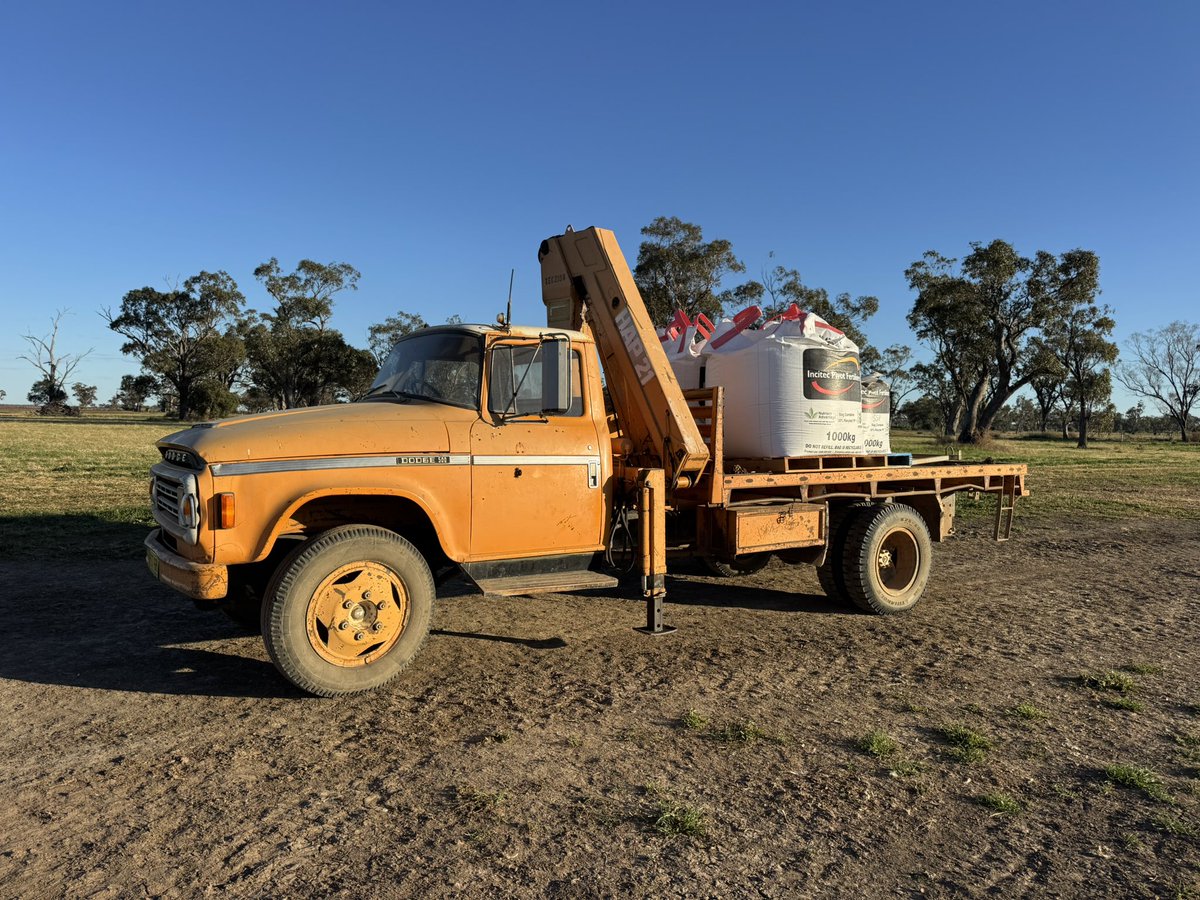 I swear every farm has that 1 piece of gear from the 60’s or 70’s that gets used most days &amp; would be lost without it. This is ours, the ex Telecom dodge.