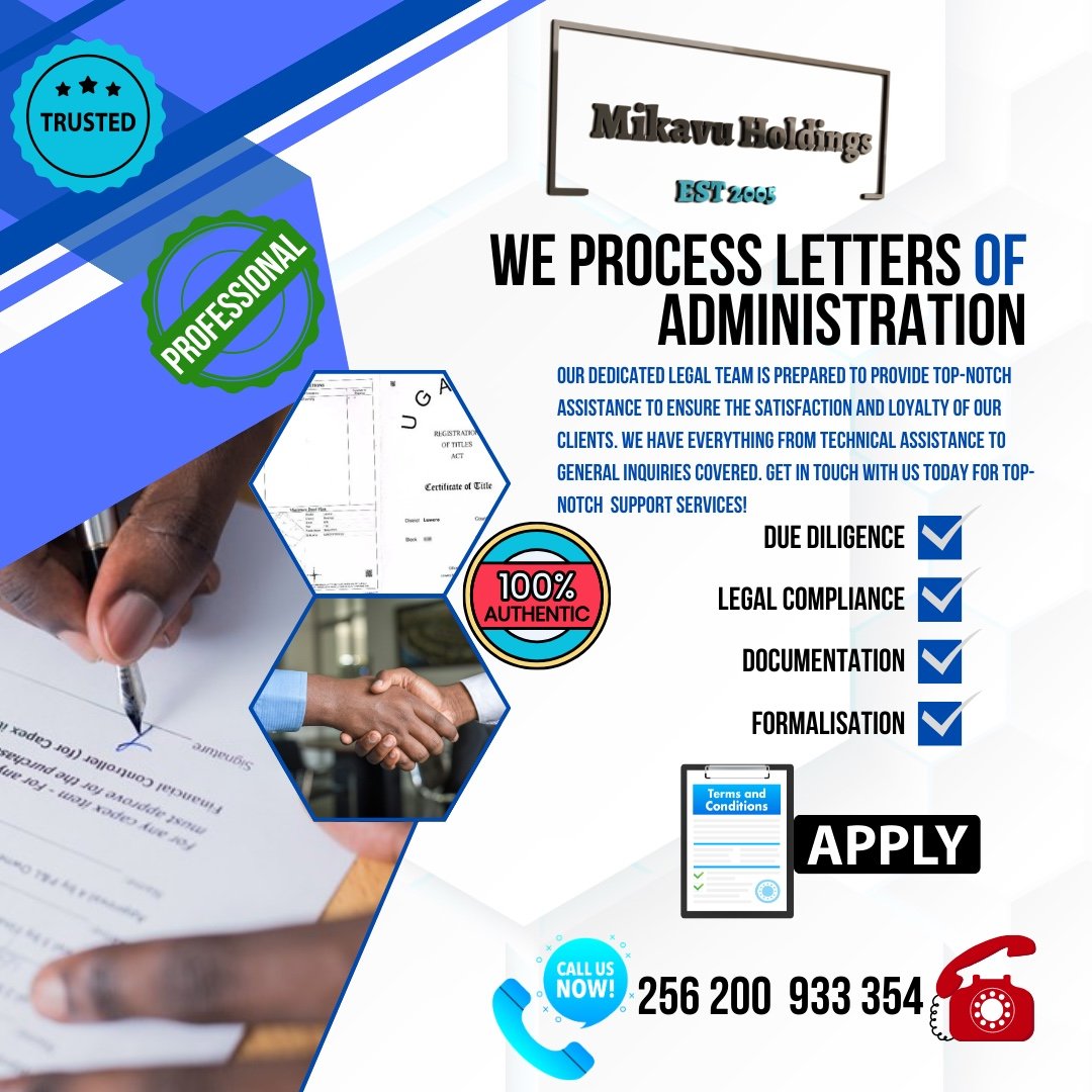 kimanjjekach's tweet photo. @simon_omukiga Secure your land for the future with confidence. 💪 We provide reliable processing for Letters of Administration, Land Surveys, Mapping, and Title Deeds. Trust our expert team to guide you through the process. Enquire now‼️📞0200 933 354 #LandExperts #UgandaProperty #PeaceOfMind https://t.co/82l4EFFsIv