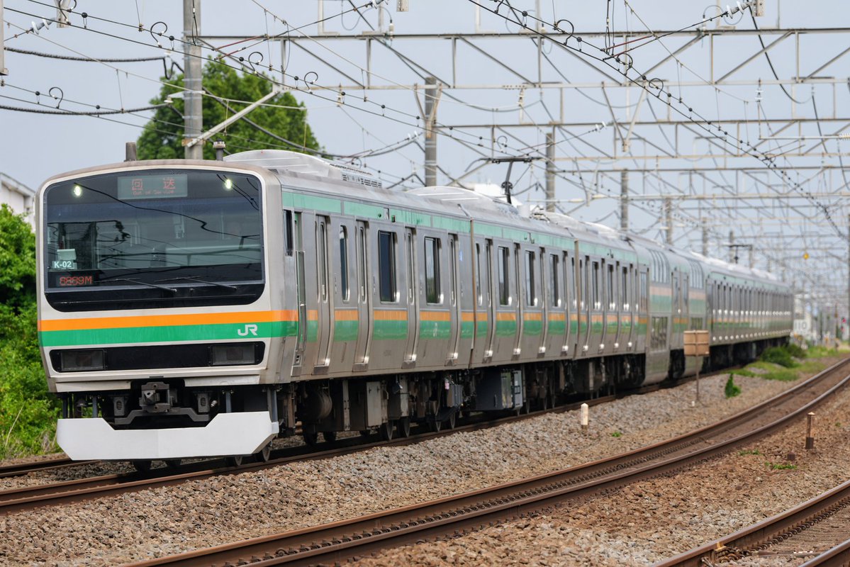 trainphoto2025's tweet image. 2025年7月15日
E231系コツK-02編成 東京総合車両センター出場回送
茅ヶ崎〜平塚
国府津車両センター所属のE231系最後の未更新車(運用離脱中のS-14編成を除く)が更新されてTK出場へ。