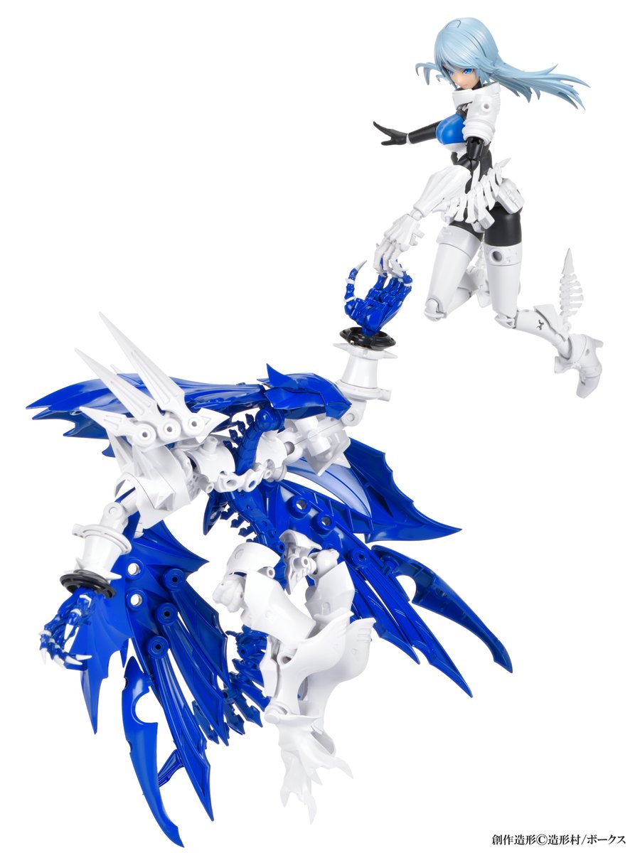 duelknights's tweet photo. いよいよ7/19(土)より販売開始!
◤ブロッカーズ FIORE
ドラセナ・セフィアナ&ネビュラ・ノヴァ◢
おぐち氏(#OGch )デザインの"エイリアンドラゴン型"フィオーレ
漆黒の宇宙を思わせるダークカラーから一転、ホワイトを基調にした精錬されたカラーリングで登場!
#ブロッカーズ #ボークス https://t.co/dc2hG1wm9B