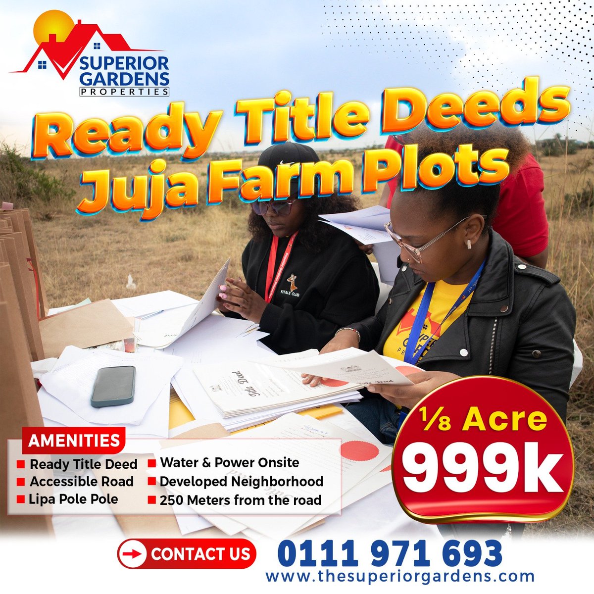 roy_muturi's tweet photo. #MpsVisitingDay #landforsale 
#readytittledeeds #jujafarm

Buy land and property with @SUPERIORGARDEN3 https://t.co/3p2yJYK122