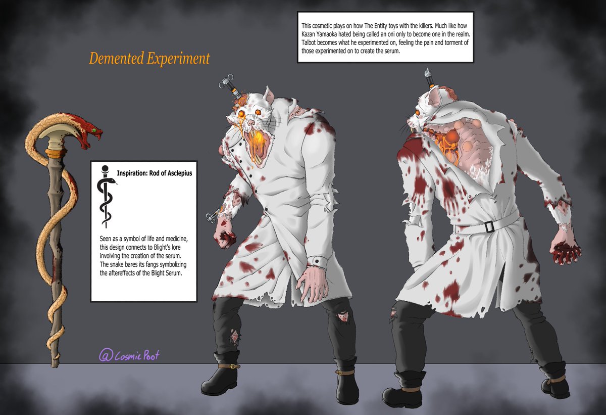 CosmicPoot's tweet photo. @DeadbyDaylight My entry for the Dead by Daylight Design a Cosmetic Contest https://t.co/Akpe5pgdbJ