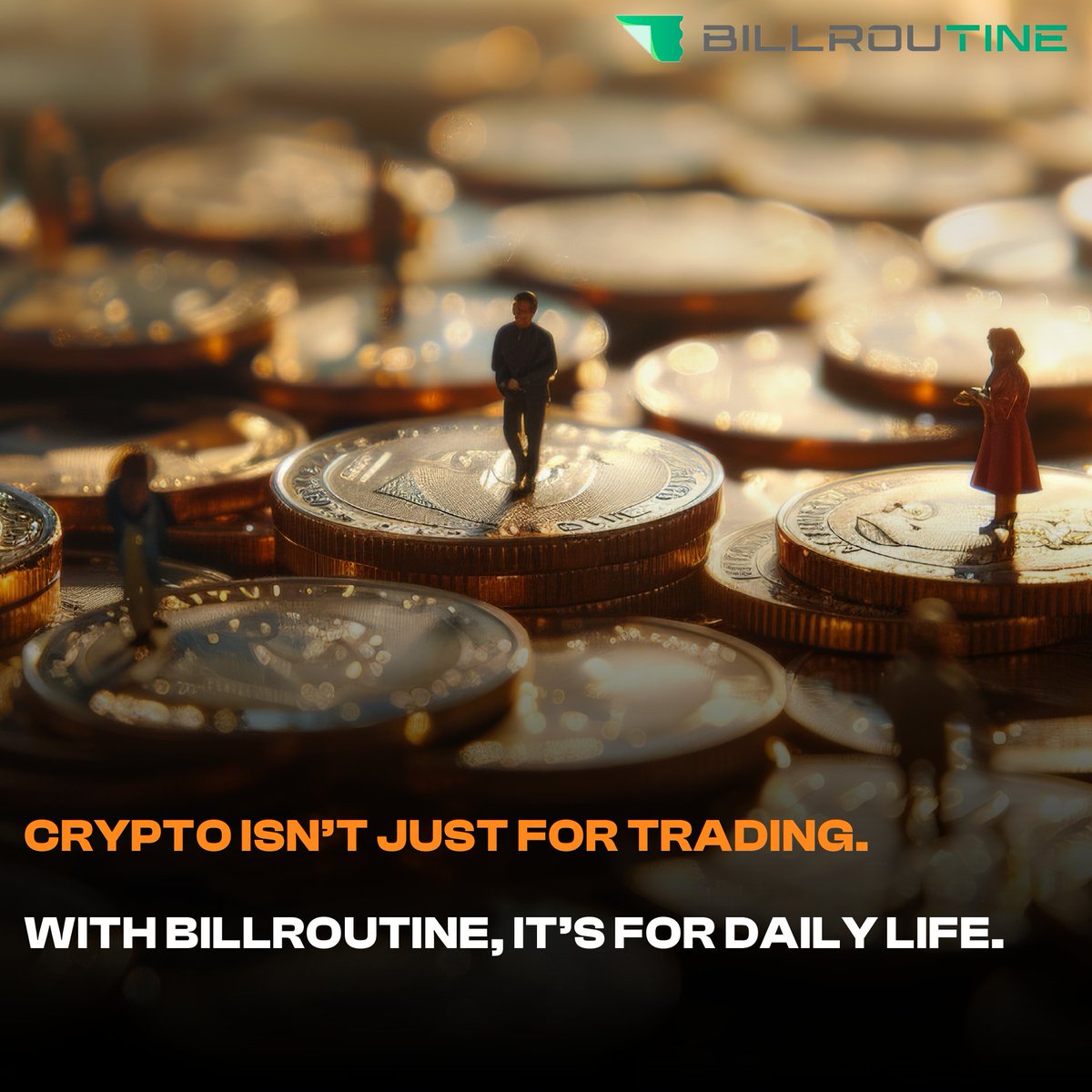 billroutine's tweet image. 💡Crypto isn’t just for trading.
With Billroutine, it powers your everyday life.
Pay bills, top up services, and go fully Web3 — effortlessly.
#Billroutine #CryptoUtility #PayWithROU #Web3ForLife #routoken #routinecoin #Rou