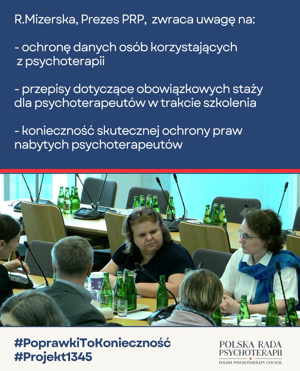 PRP pozostaje aktywnie zaangażowana - z uwagą, merytorycznym głosem i troską o jakość #ustawa #psychoterapia 

Więcej: facebook.com/share/p/15vcrU…

<a href="/MGolbik/">Marta Golbik</a> <a href="/Napieralski_G/">Grzegorz Napieralski</a> <a href="/jciesz/">Janusz Cieszyński</a> <a href="/glorekposel/">Grzegorz Lorek</a> <a href="/NPietrykowski50/">Norbert Pietrykowski</a> <a href="/jolantazieba/">Jolanta Zieba-Gzik</a> <a href="/lubczyk_radek/">Radosław Lubczyk</a> <a href="/aK_Sojka/">Katarzyna Sójka</a> <a href="/AM_Zukowska/">Anna-Maria Żukowska 💁🏻‍♀️</a> <a href="/mmzawisza/">Marcelina Zawisza #PartiaRazem</a>