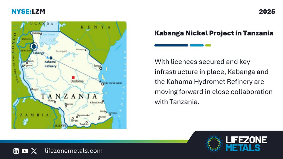 Paul Robinson (@basemetals) on Twitter photo Lifezone Metals <a href="/LifezoneMetals/">LifezoneMetals</a> says it will file its Feasibility Study Technical Report Summary for the Kabanga #Nickel project in Tanzania before 18 July.
Full Story: uk.amegroup.com/daily-briefing… Lifezone Metals <a href="/LifezoneMetals/">LifezoneMetals</a> says it will file its Feasibility Study Technical Report Summary for the Kabanga #Nickel project in Tanzania before 18 July.
Full Story: uk.amegroup.com/daily-briefing…