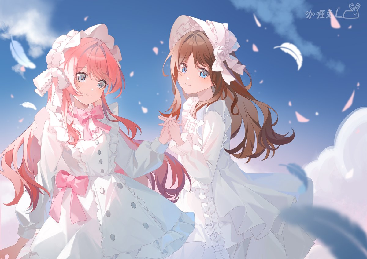 GallagherRabbit's tweet photo. #あのそよ #ansy #BanGDream #MyGO #バンドリ #bandoriart
画了A咖的爱素，纯白的lo裙好看捏
同时用这张图参加了魔百首发的爱素合志，希望大家多多支持呀☺️ https://t.co/33jvIx5q9q