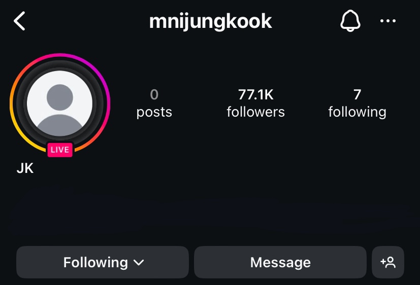 jungkook’s new ig🥰
