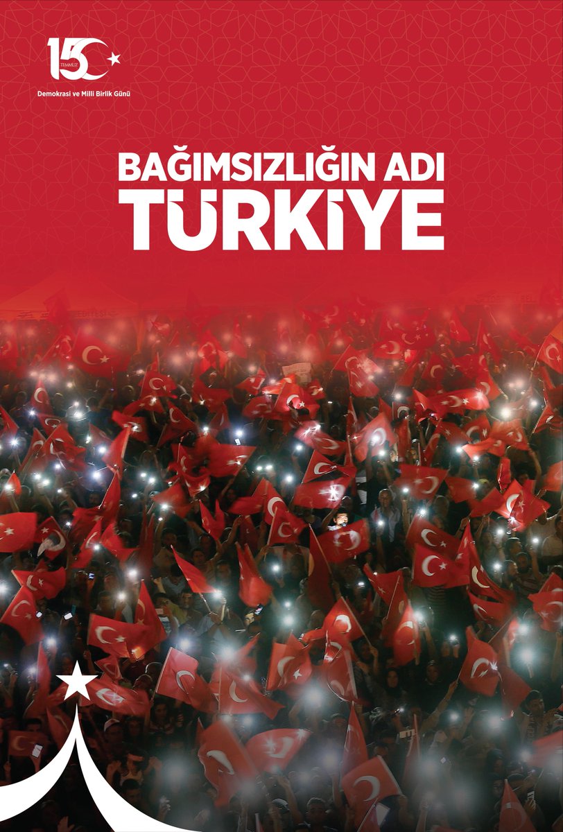#15Temmuz bir kahramanlık destanıdır... 

Vatanımız için canını feda eden aziz şehitlerimizi rahmetle anıyor, kahraman gazilerimize minnet ve şükranlarımızı sunuyoruz.

#BağımsızlığınAdıTÜRKİYE 🇹🇷
#15TemmuzDemokrasiveMilliBirlikGünü