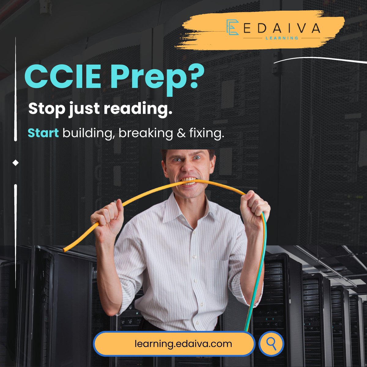 Edaivalearning's tweet photo. Most people prepare for the #CCIE by reading PDFs, buying workbooks, and watching hours of videos. 📚

And then they wonder why they freeze in the lab.

🧵 Here’s how to actually prep. https://t.co/ajtaKkj2mN